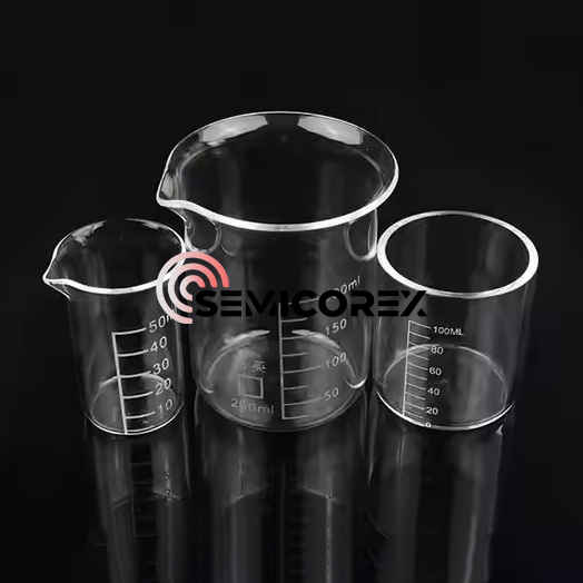 Quarzglasbecher